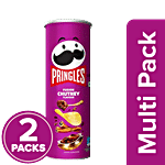 Pringles Fusion Chutney Flavour Potato Crisps 2x102 g Multipack