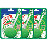 Harpic Hygienic Toilet Cleaner Rim Block, Jasmine 3x26 g Multipack