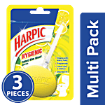 Harpic Hygienic Toilet Cleaner Rim Block, Citrus 3x26 g Multipack