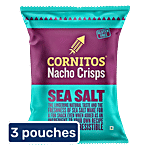Cornitos Sea Salt Nacho Crisps 3 x 150 g (Multipack)