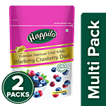Happilo Premium Dried Blueberry Cranberry Duet 2x200 g Pouch Multipack
