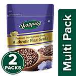 Happilo Premium Raw Authentic Flax Seeds 2x250 g Pouch Multipack