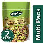 Happilo Premium Unsalted Pistachio Kernels 2x150 g Pouch Multipack