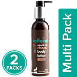 mCaffeine Naked & Rich Body Lotion - Deep Moisturising, Choco, Paraben-Free 2x200 ml (Multipack)