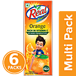 Real India's No.1 Juice - Orange 6x180 ml Multipack