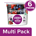 Epigamia  Mixed Berries Greek Yogurt 6 x 85 g (Multipack)