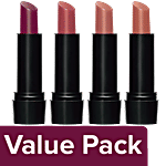 Elle 18 Color Pops Matte Lip Colour - Brown Ginger+ Rose Nude+ Pink Stylist+Winter Berry Combo 4 Items