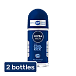 Nivea Cool Kick Deodorant Roll-On - 48H Long Lasting Freshness 2x50 ml (Multipack)