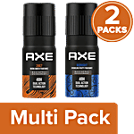 Axe Recharge Midnight & 24x7 Body Spray Deodorant - Long Lasting Fragrance, For Men 2x150 ml (Multipack)