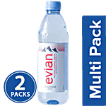 Evian Natural Mineral Water 2x500 ml Multipack