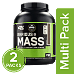 Optimum Nutrition Serious Mass - High Protein Mass/Weight Gainer  Powder, Chocolate 2x2.72 kg (Multipack)