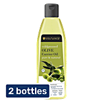 Soulflower Cold Pressed Olive Oil For Dry Skin & Frizzy Hair, Makeup Primer 2 x 120 ml Multipack