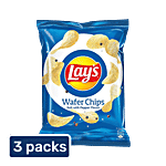 Lay's Salt With Pepper Flavour Wafer Chips 3 x 48 g Multipack