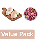 fresho! Chicken Breast - Boneless 450g + Mutton Boneless 450g Combo 2 Items