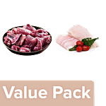 fresho! Mutton - Curry Cut 450g + Basa Fish Fillet 450g Combo 2 Items