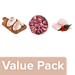 fresho! Chicken Breast - Boneless 450g + Mutton Boneless 450g + Basa Fish Fillet 450g Combo 3 Items