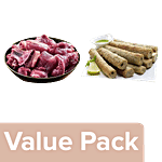 fresho! Mutton - Curry Cut 450g + Chicken Seekh Kabab Nawabi 450g Combo 2 Items