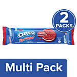 Cadbury Oreo Red Velvet Sandwich Biscuit - Limited Edition, Yummy Treat 2x120 g Multipack
