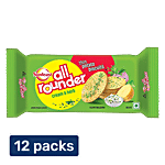 Sunfeast All Rounder - Thin, Light & Crunchy Potato Biscuit With Cream & Herb Flavour 28.2 g (Pack of 12)
