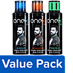One8 By Virat Kohli Perfume Body Spray  (Aqua, Fresh, Willow), 200 ml Combo 3 Items