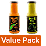 NAAGIN Original Indian Hot Chilli Medium + Indian Hot Kantha Bomb Spicy Sauce,Each 230g Combo 2 Items