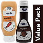 Veeba Chipotle Southwest Dressing 300 g + Barbeque Sauce 330 g Combo 2 Items