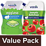 Veeba Tomato Ketchup - Chef's Special 950 g + Eggless Mayonnaise Chef's Special 875 g Combo 2 Items