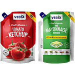 Veeba Chef's Choice Tomato Ketchup, 900 g + Eggless Veg Mayonnaise, 875 g Combo (2 Items)