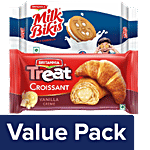 Buy Britannia Milk Bikis Milk Cream Biscuits 200 g + Treat Croissant ...