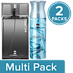 Ajmal Ajmal Kuro EDP  90ml for and Avid Deo 200ml for Men pack of 2 Combo 2 Items