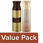 Ajmal Ajmal Wisal Dhahab & Wisal Deo Spray Gift For Men & Women (200 ml, Pack of 2) Combo 2 Items