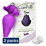 Campure Air Freshener Cone-Lavender & Camphor,Refreshing Fragrance,Repels Mosquitoes 2 x 60 g Multipack
