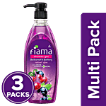 Fiama Shower Gel - Blackcurrant & Bearberry 3 x 500 ml (Multipack)