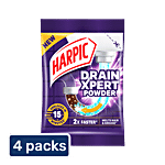 Harpic Drain Xpert Cleaning Powder 4 x 45 g (Multipack)