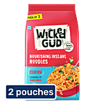 WickedGud Curry Nourishing Instant Noodles With Seasoning Mix 2x201 g (Multipack)
