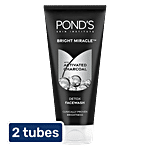 Ponds Pure Detox Anti-Pollution Purity Face Wash With Activated Charcoal 2 x 200 g Multipack