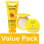 Lakme Lakme Sun Expert SPF 50 Gel 100 ml + Lakme Lakme Sun Expert Ultra Matte SPF Combo 2 Items