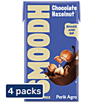 Smoodh Hazelnut Chocolate Milk - Rich Taste & Flavour, High In Calcium & Protein 4x85 ml Multipack