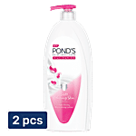 Pond's Bright Beauty Light Creme Body Lotion For Smooth Skin 2x600 ml (Multipack)
