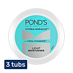 Pond's Light Moisturiser With Cera-Hyamino For 5X Dryness Repair 3x200 ml (Multipack)