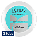 Pond's Light Moisturiser With Cera-Hyamino For 5X Dryness Repair 3x200 ml (Multipack)