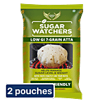 Sugar Watchers Low GI 7-Grain Atta, Diabetic Friendly Atta, Multigrain, High Fibre 2 x 5 kg Pouch Multipack