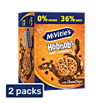 McVitie's Hobnobs Oat Cookies With Chocochips - 0% Maida, Trans Fat Free 2x153.85 g Multipack