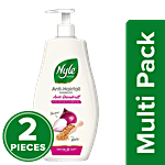 Nyle Naturals Anti Dandruff 2 In1 Shampoo - With Active Conditioner 2 x 800 ml Multipack