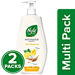 Nyle Naturals Anti Dandruff Shampoo, With Lemon & Curd 2 x 800 ml Multipack