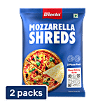 D'lecta Shredded Mozzarella Cheese 2 x 140 g (Multipack)