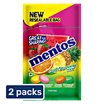 Mentos Rainbow Assorted Flavour Chewy Toffee 2 x 108 g Multipack