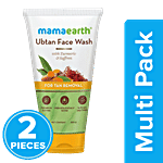 Mamaearth Ubtan Face Wash - With Turmeric & Saffron, Tan Removal, For All Skin Types 2 x 150 ml Multipack