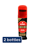 Kiwi Instant Polish - Black Leather 2 x 75 ml Multipack