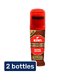 Kiwi Instant Polish - Brown Leather 2 x 75 ml Multipack